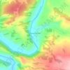 Топографическая карта Верхнегалеево, высота, рельеф