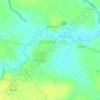 Топографическая карта Ханево, высота, рельеф