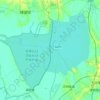 Топографическая карта 石臼湖, высота, рельеф