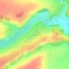 Топографическая карта Ашап, высота, рельеф