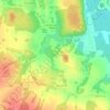Топографическая карта Фленово, высота, рельеф