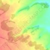 Топографическая карта Родино, высота, рельеф