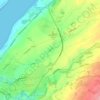 Топографическая карта Afon Cadnant, высота, рельеф