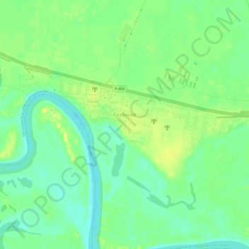 Топографическая карта Созоново, высота, рельеф