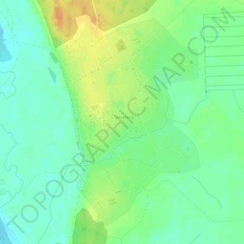 Топографическая карта Панино, высота, рельеф