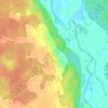 Топографическая карта Прибуж, высота, рельеф