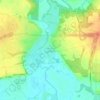 Топографическая карта Сафоново, высота, рельеф