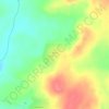 Топографическая карта Дема, высота, рельеф