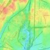 Топографическая карта Bronx Park, высота, рельеф