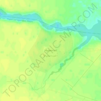 Топографическая карта Муратсай, высота, рельеф