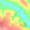 Топографическая карта Оберец, высота, рельеф
