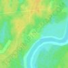 Топографическая карта Рышево, высота, рельеф