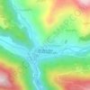 Топографическая карта Лентехи, высота, рельеф