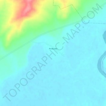 Топографическая карта Апасово, высота, рельеф