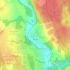 Топографическая карта Ольхово, высота, рельеф