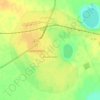 Топографическая карта Кишкенеколь, высота, рельеф