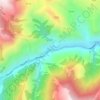 Топографическая карта Мизур, высота, рельеф