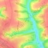 Топографическая карта Конево, высота, рельеф