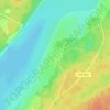 Топографическая карта Ступинских карьеров, высота, рельеф