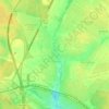 Топографическая карта Кошерово, высота, рельеф