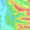 Топографическая карта Затопь, высота, рельеф