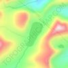 Топографическая карта озеро Большой Сулук, высота, рельеф