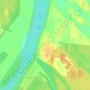 Топографическая карта Шидрово, высота, рельеф
