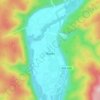 Топографическая карта Нарва, высота, рельеф