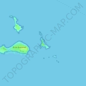 Топографическая карта Île de Litiry, высота, рельеф