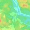 Топографическая карта Скорнево, высота, рельеф