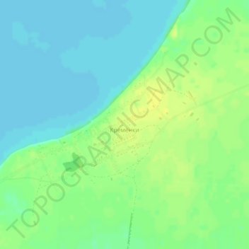 Топографическая карта Кремёнки, высота, рельеф