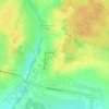 Топографическая карта Шевлягино, высота, рельеф