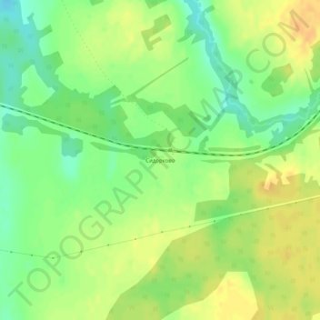 Топографическая карта Сидорково, высота, рельеф