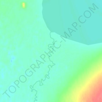 Топографическая карта Тас-Юрях, высота, рельеф