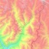 Топографическая карта Lachung Chu, высота, рельеф