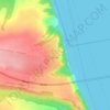 Топографическая карта Гребени, высота, рельеф