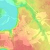 Топографическая карта Долматовский, высота, рельеф