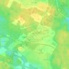 Топографическая карта посёлок Хлюпинского лесничества, высота, рельеф