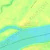 Топографическая карта Сагибово, высота, рельеф