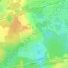 Топографическая карта Петелино, высота, рельеф