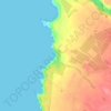 Топографическая карта Praia da Amália, высота, рельеф