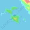 Топографическая карта 西峰岛, высота, рельеф