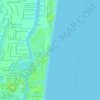 Топографическая карта Fort Lauderdale Beach, высота, рельеф