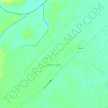 Топографическая карта Аршаново, высота, рельеф