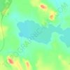 Топографическая карта Кяменицкое озеро, высота, рельеф
