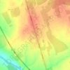 Топографическая карта Будово, высота, рельеф
