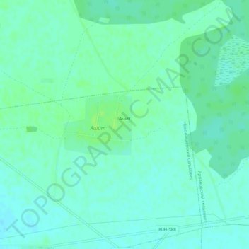 Топографическая карта Ашит, высота, рельеф
