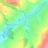 Топографическая карта Эстачи, высота, рельеф