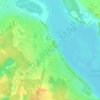 Топографическая карта Румянцево, высота, рельеф