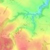 Топографическая карта Телешово, высота, рельеф